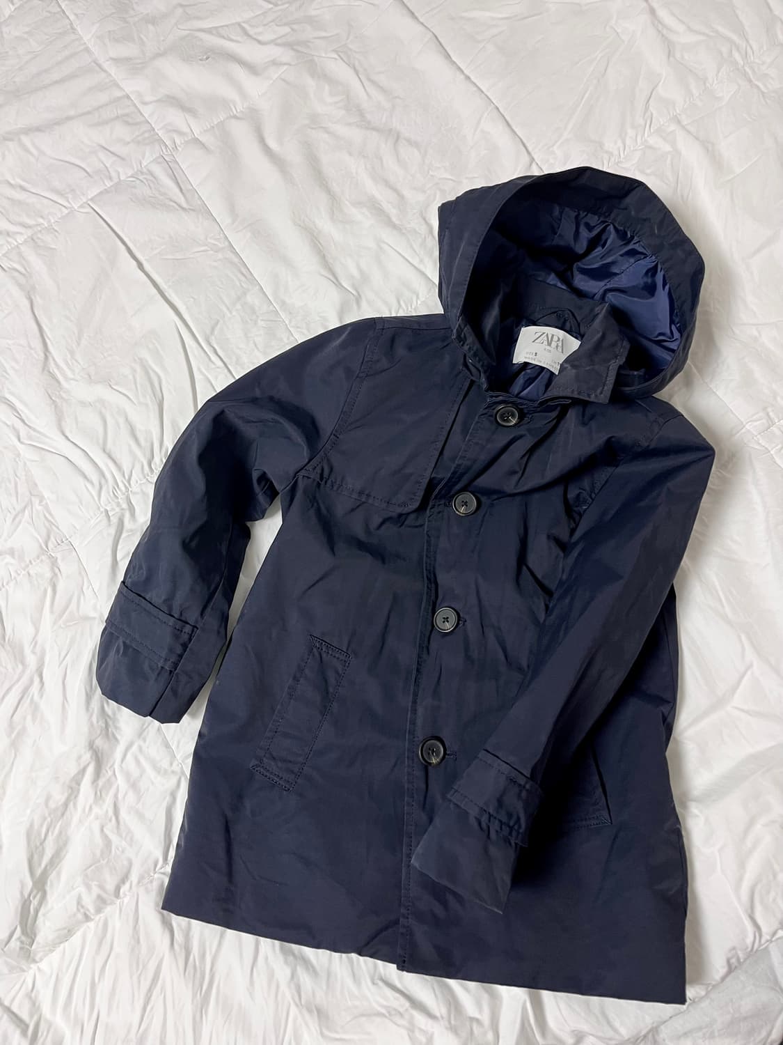 [ZARA KIDS] 키즈 네이비 트렌치코트 상품이미지3