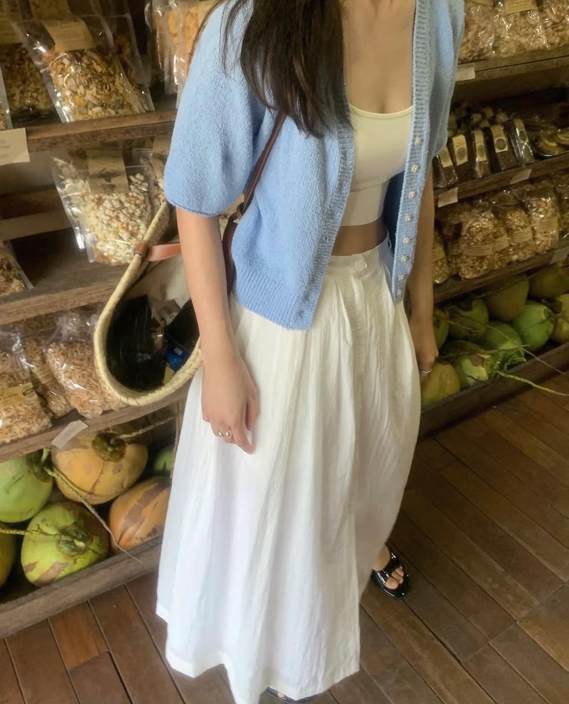 게드 ged 테일 크롭 가디건 상품이미지3