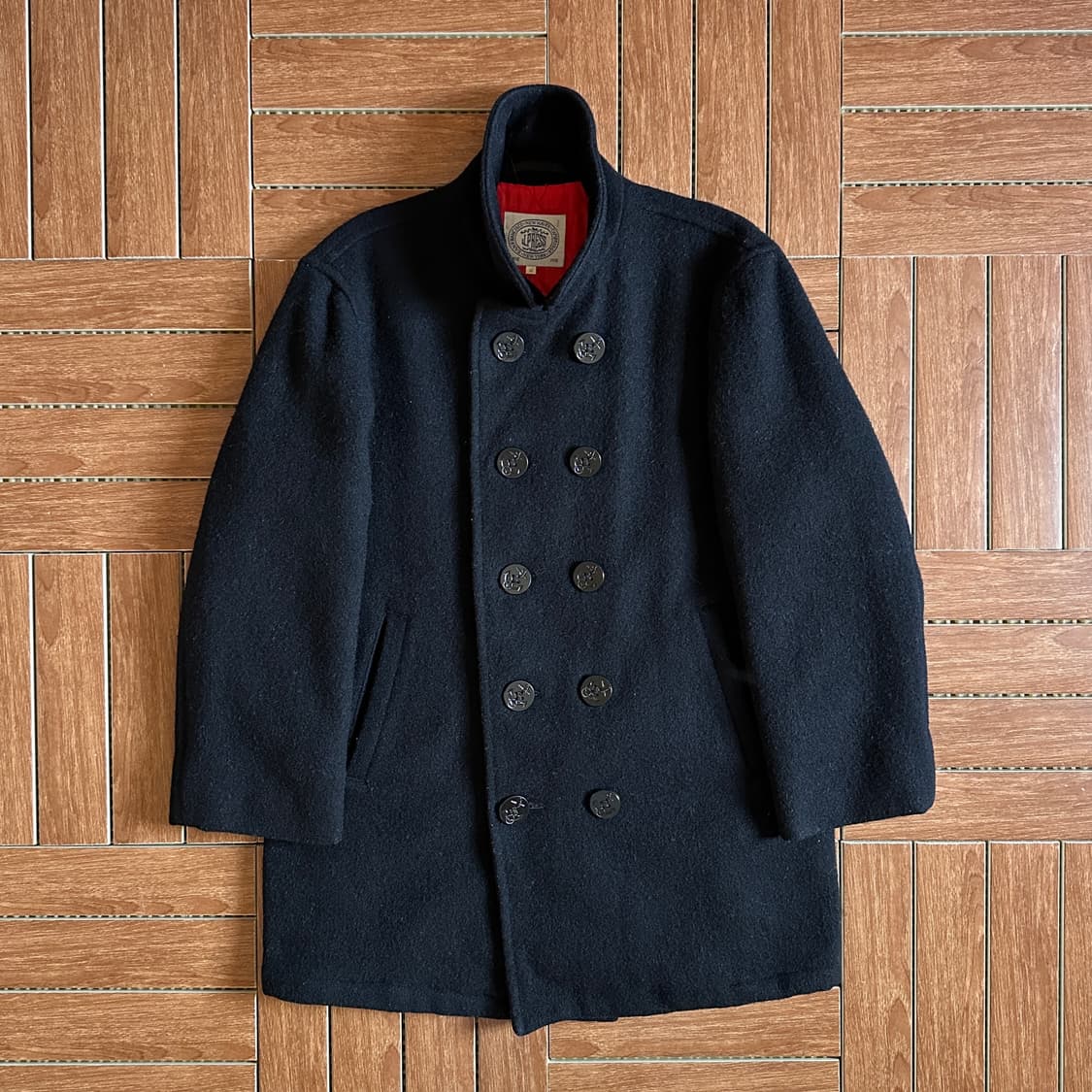 90’s J press melton wool navy pea coat 상품이미지2