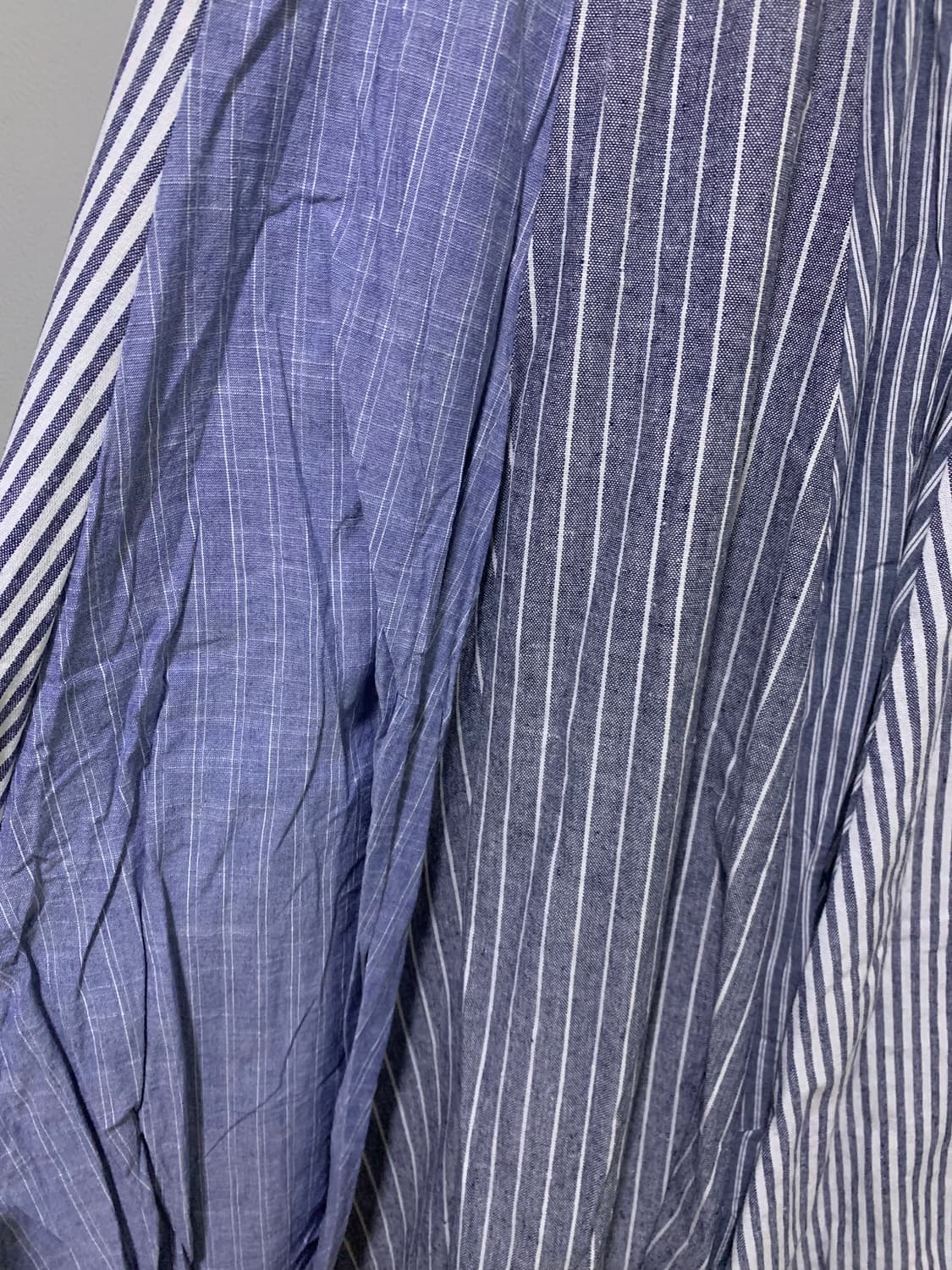 스트라이프 패치워크 스커트 상품이미지5