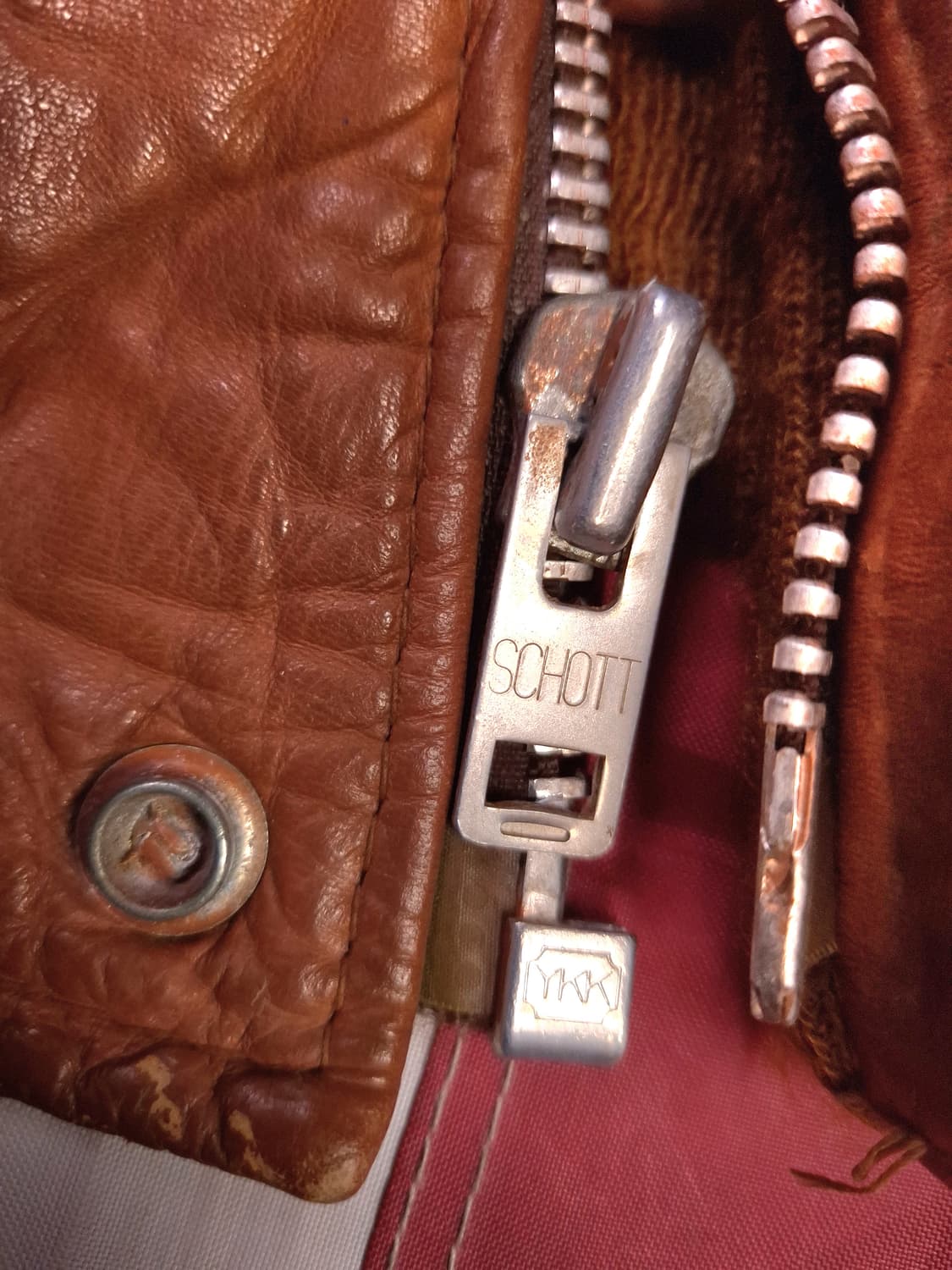 오리지날 미국제조 쇼트 리얼레더 항공자켓 상품이미지3