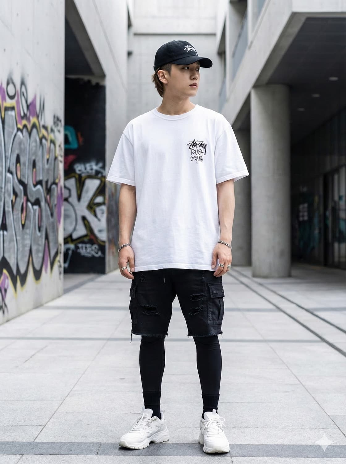 Stussy 스투시 터프 기어 로고 반팔 티셔츠 상품이미지1