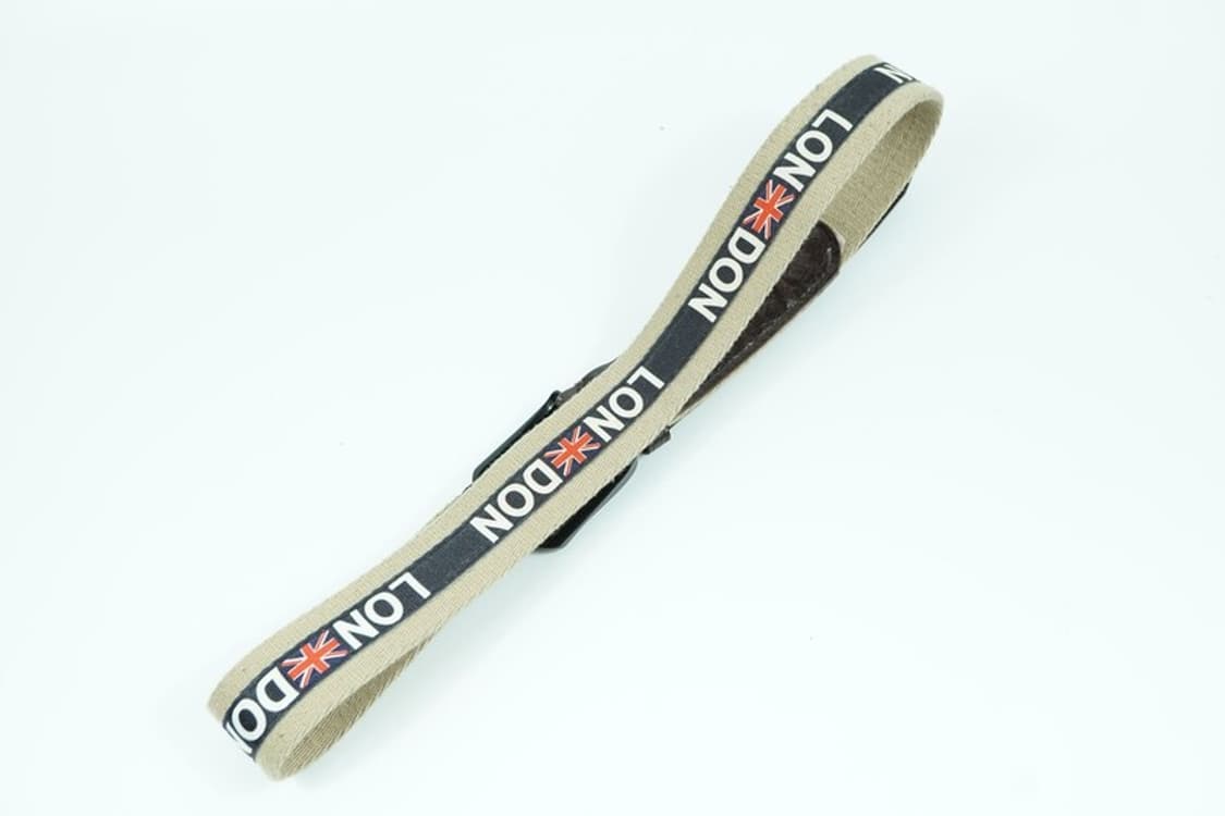 런던 유니온잭 자수 캔버스 레더 믹스 벨트 상품이미지2