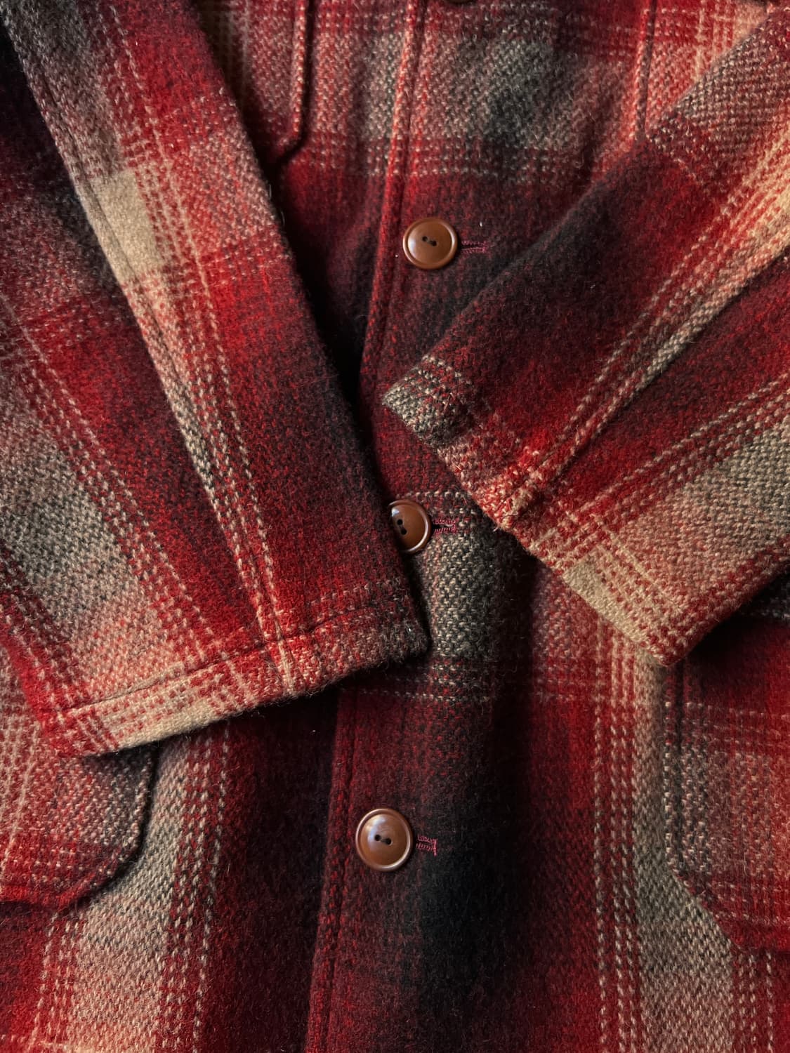 [M]랄프 랄프로렌 레드 타탄체크 울 자켓 상품이미지6