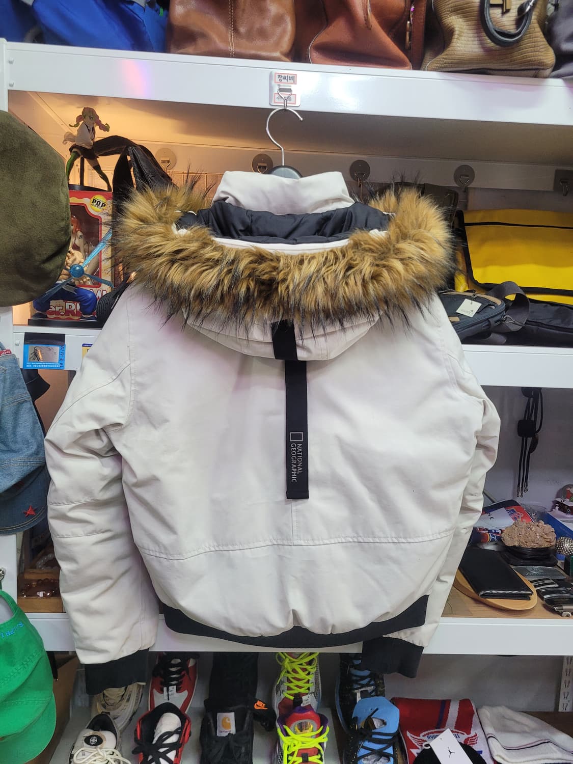 내셔널지오그래픽 아이보리 숏 패딩 다운 자켓 S 상품이미지2