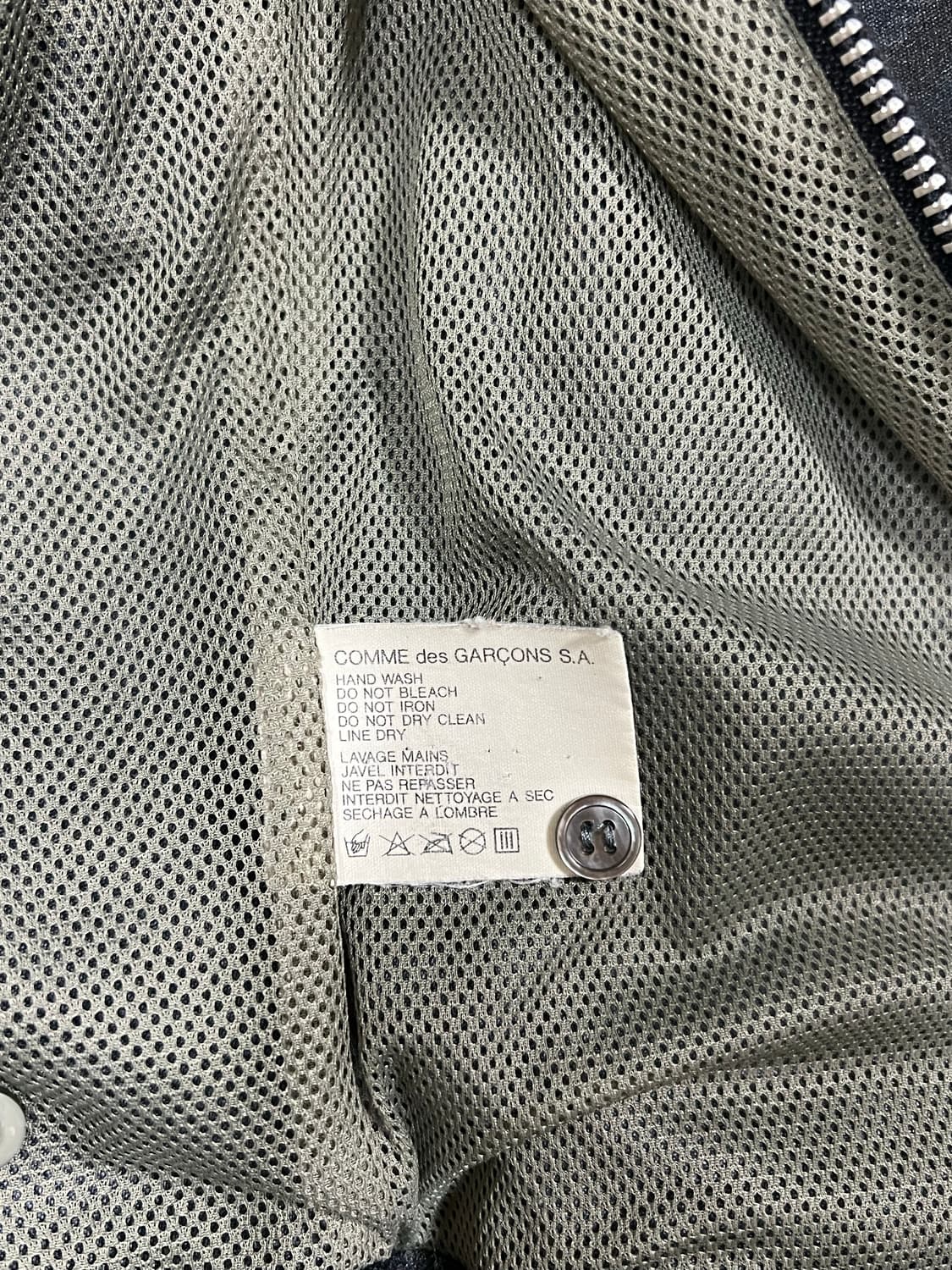 [S] 꼼데가르송 셔츠 집업 블루종 상품이미지4