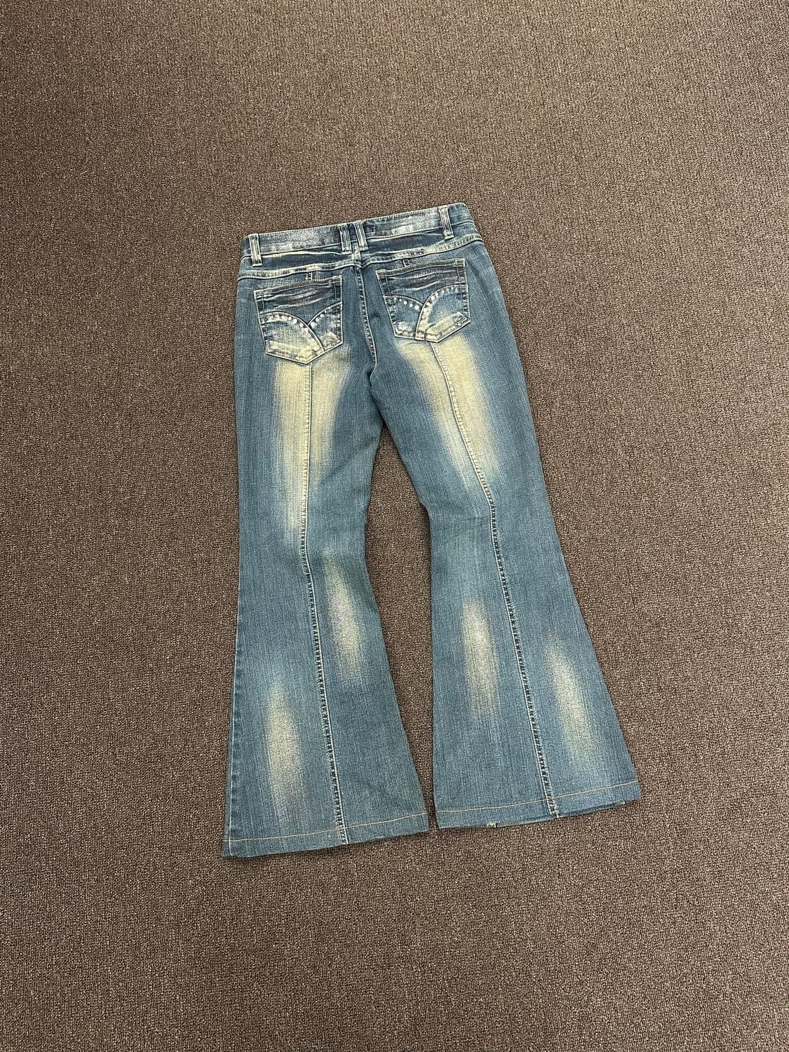 28)Jaba Jeans 빈티지 여성 비즈 디테일 부츠컷 데님팬츠 상품이미지8
