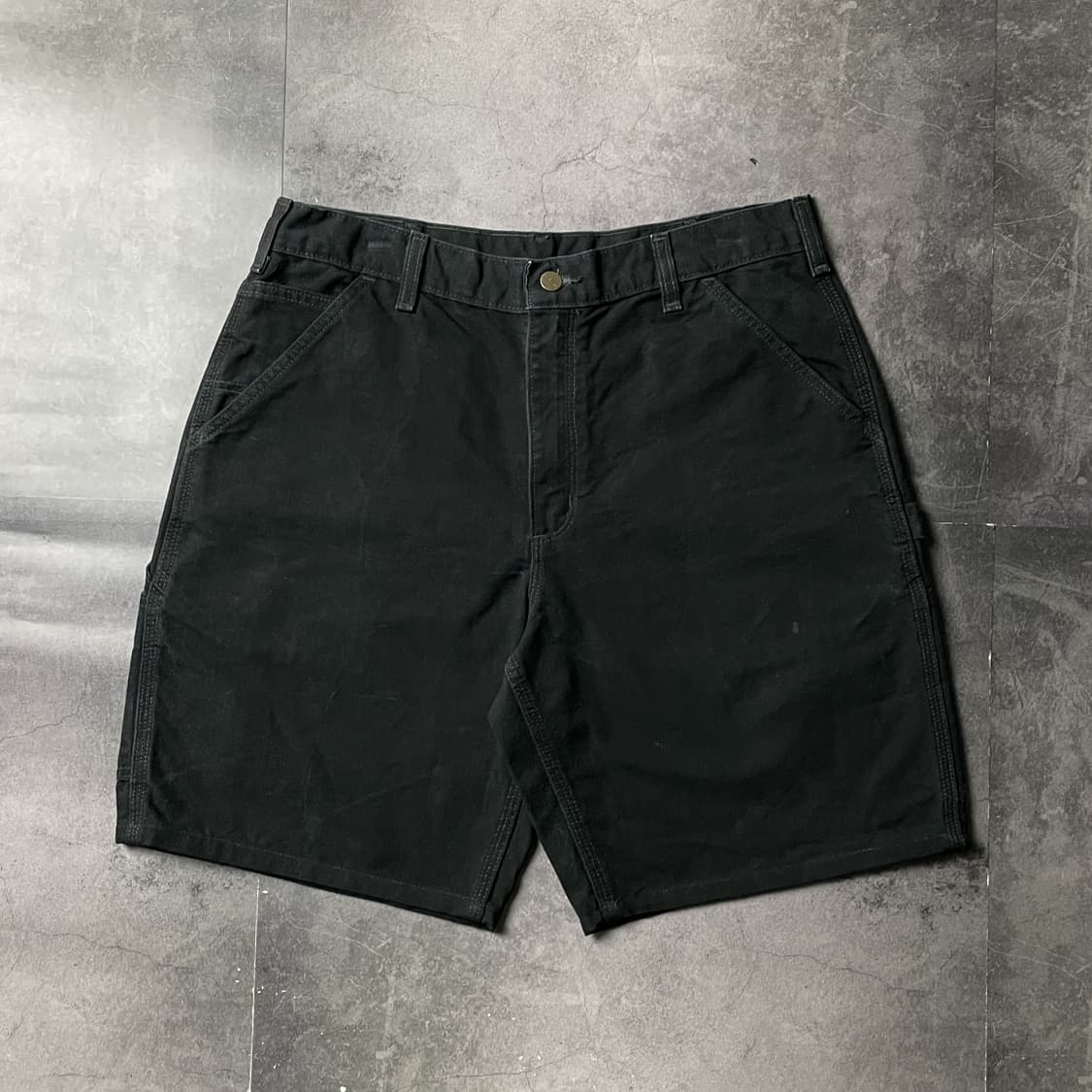 CARHARTT 칼하트 빈티지 블랙 카펜터 워크 하프팬츠 A01135 상품이미지1