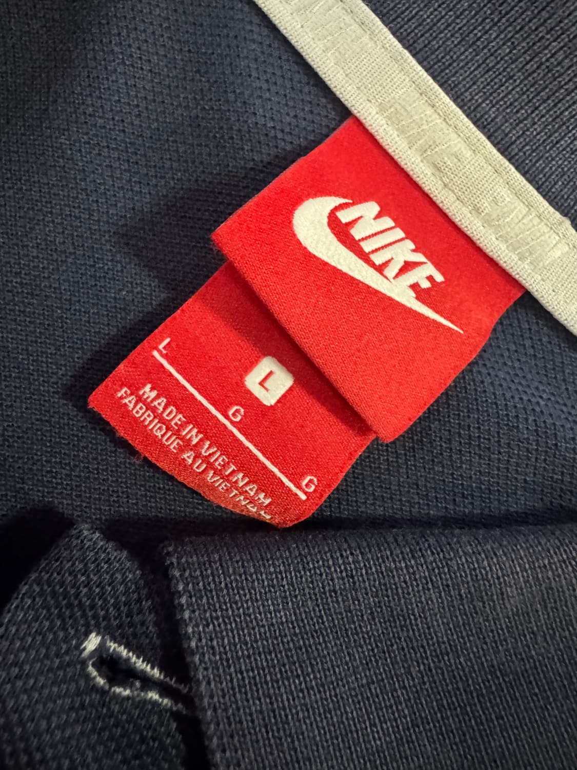 나이키 Nike 테니스 로고 반팔 카라 티셔츠 M ~ L 네이비 상품이미지3