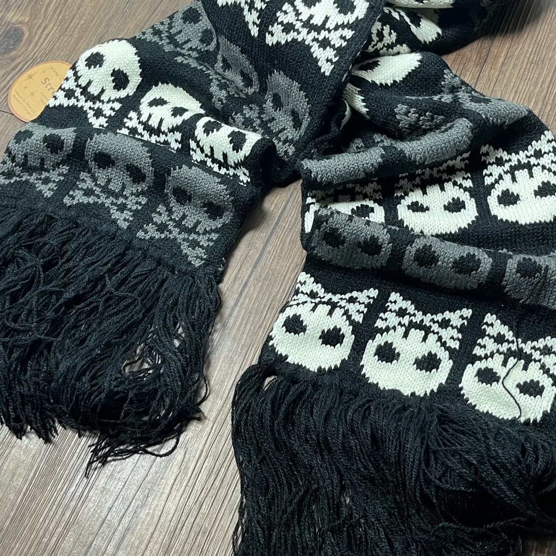 [Stream] 스트림 윈터 스컬 프린팅 머플러 상품이미지2