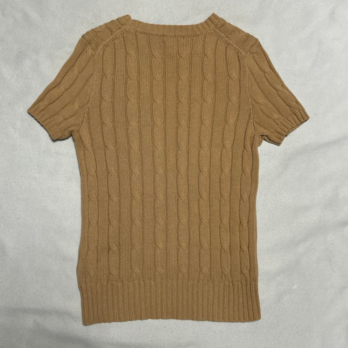 L 폴로랄프로렌 여성 케이블 반팔 니트 상품이미지3