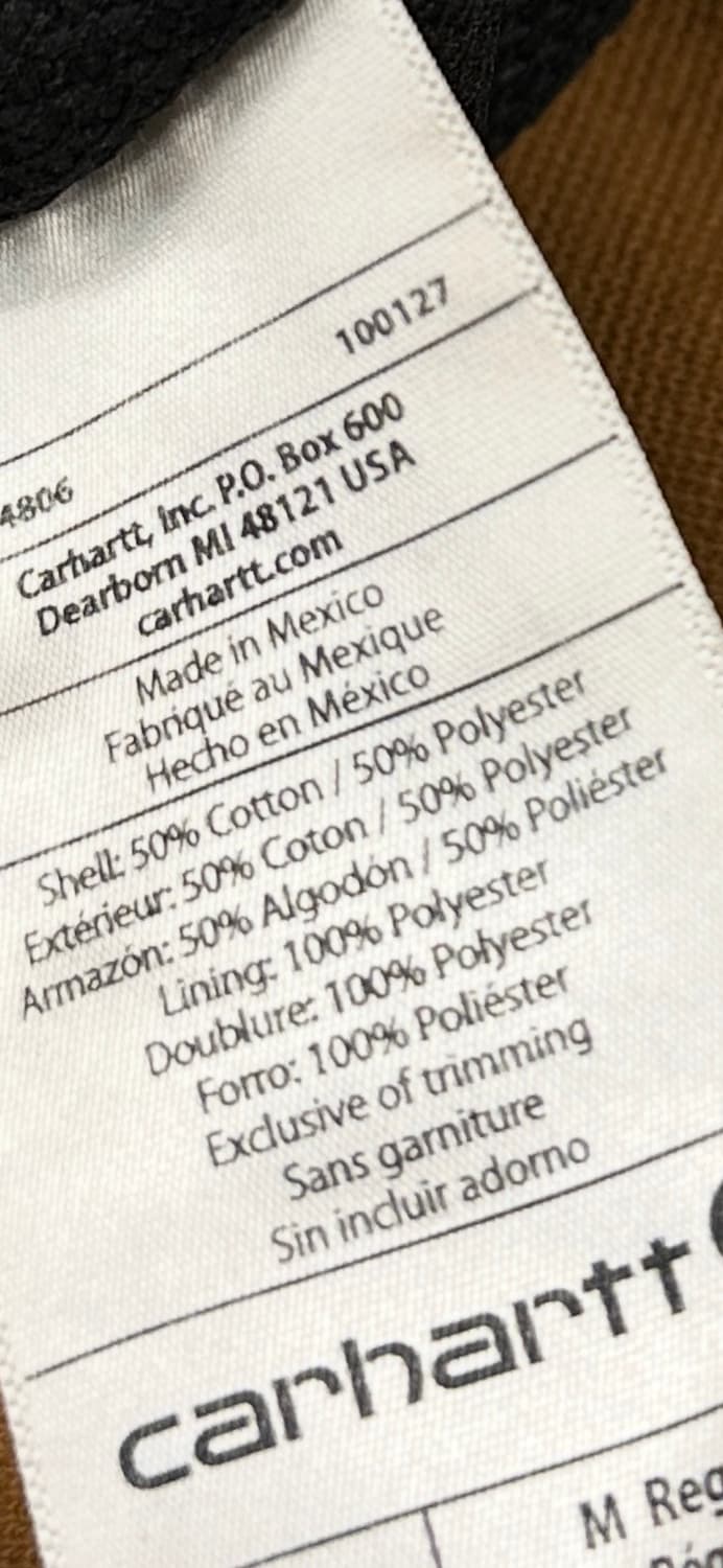 칼하트 레인디펜더 샌드컬러 후드 풀집업 M 상품이미지6