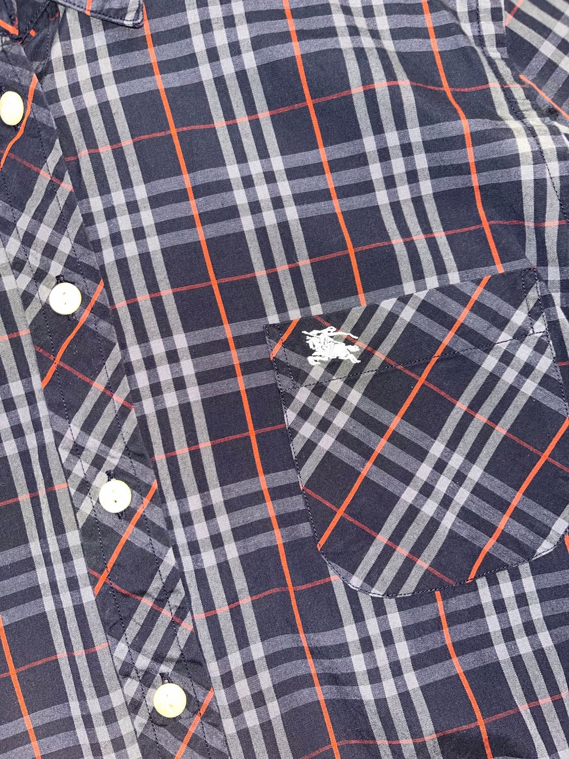 버버리 런던 스몰 로고 체크 셔츠 상품이미지7