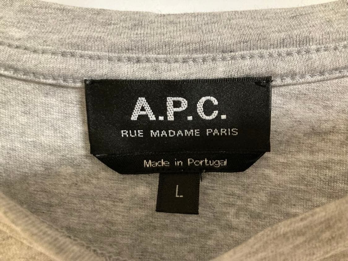 아페쎄 a.p.c / 레이즈로고 반팔티셔츠 그레이 / L 상품이미지4