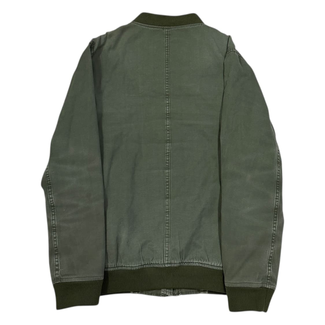 아베크롬비 워시드 코튼 MA-1 봄버 자켓 카키 그린 2XL 상품이미지3