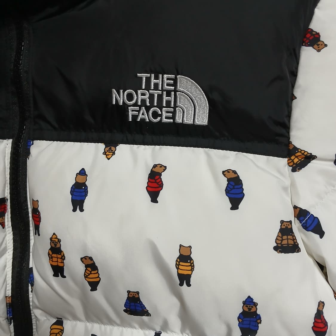 TNF 노스페이스 곰돌이 눕시 키즈 140 패딩 자켓 상품이미지4