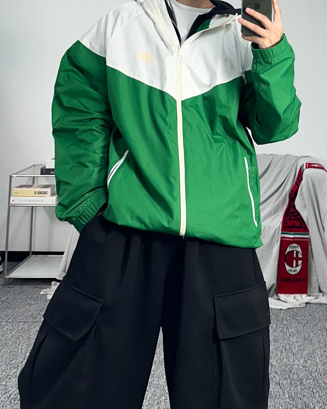 나이키 그린 블록 윈드러너 바람막이 2XL 상품이미지3