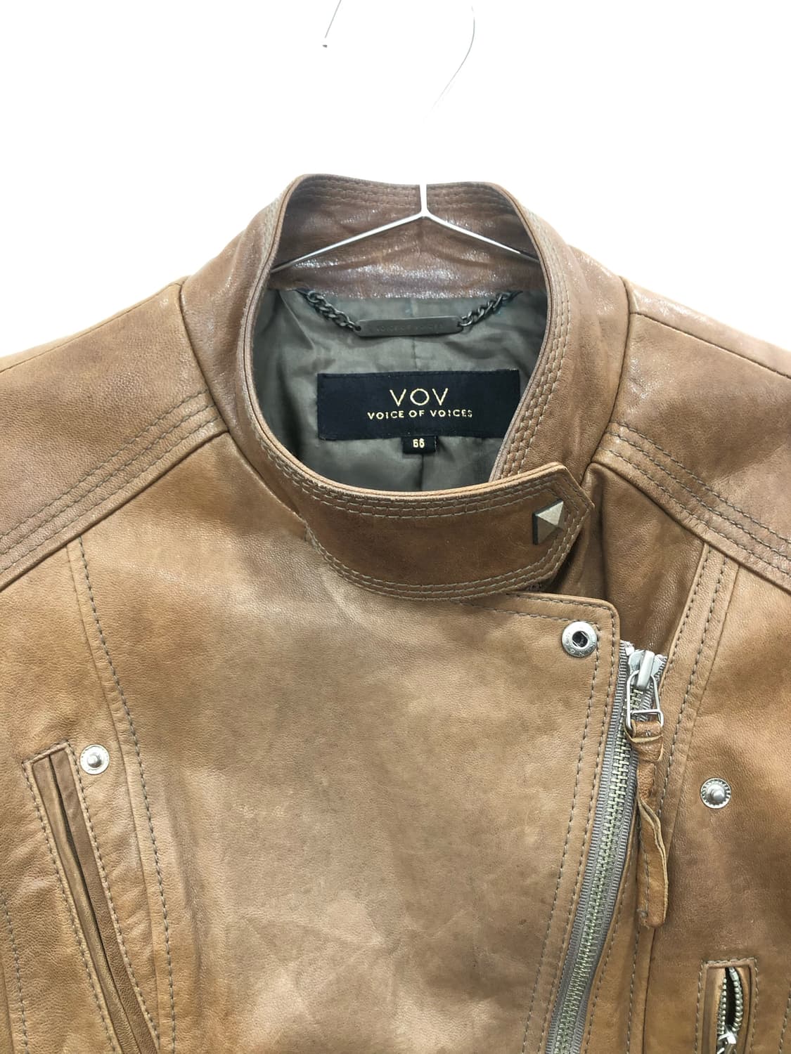 VOV brown lambskin rider jacket 상품이미지7