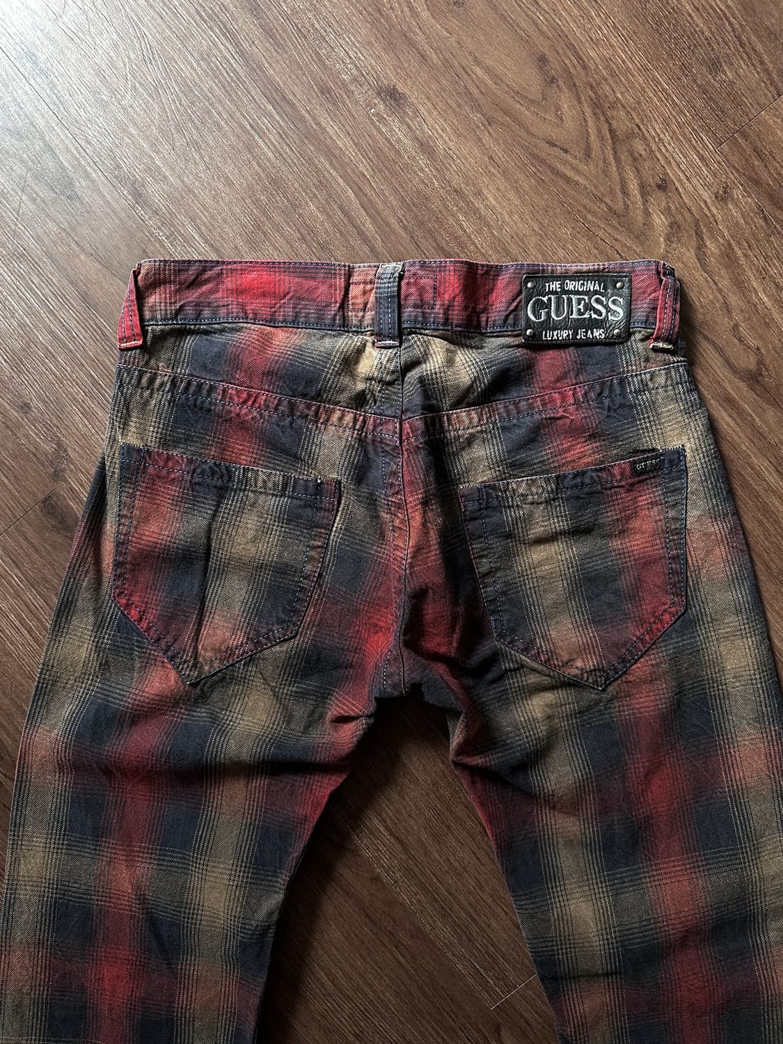 Guess Luxury Jeans 옴브레 체크 트라우저 상품이미지10