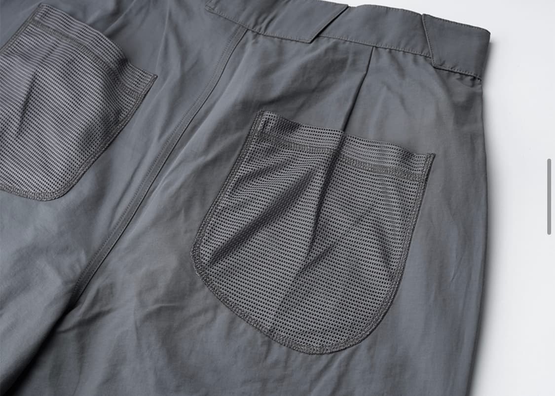 산산기어 웨빙 패치 팬츠 차콜 - 24SS 상품이미지5