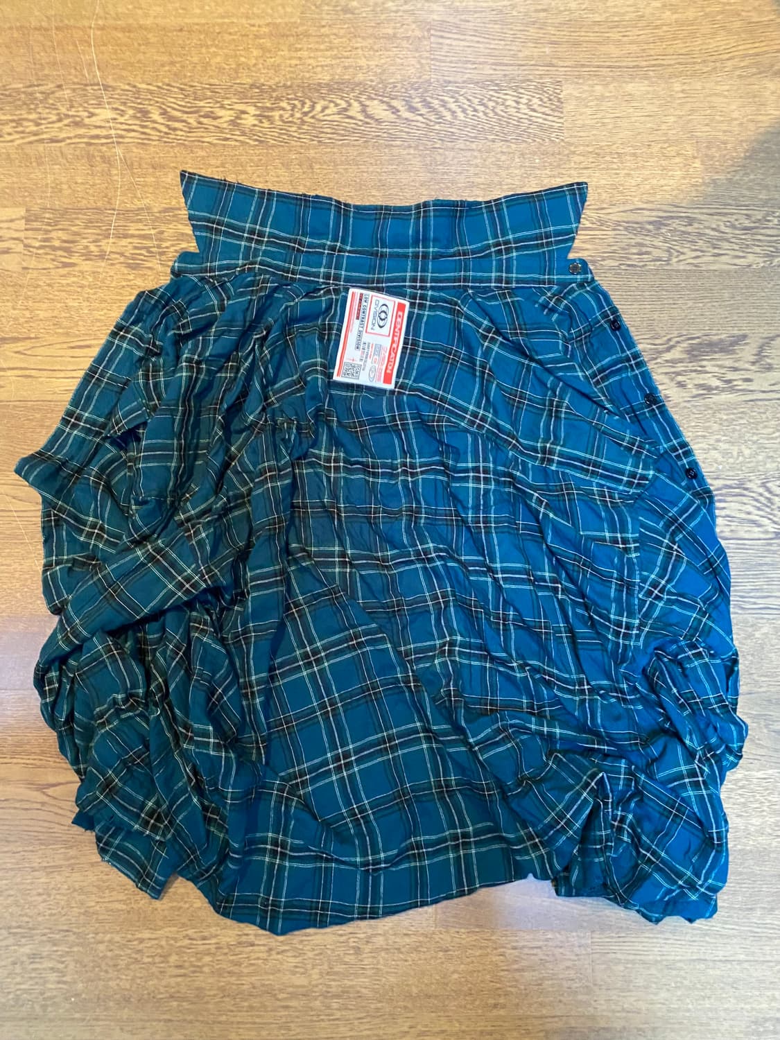 csc 체크셔츠 그린 1사이즈 상품이미지3