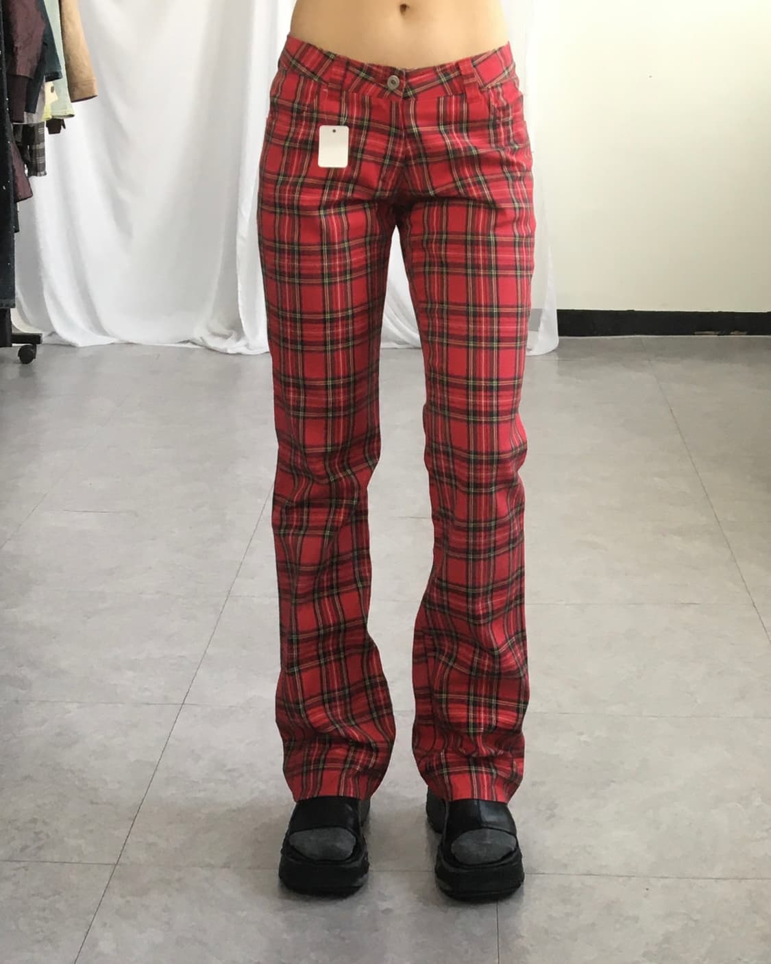 Check pattern cotton pants 상품이미지5