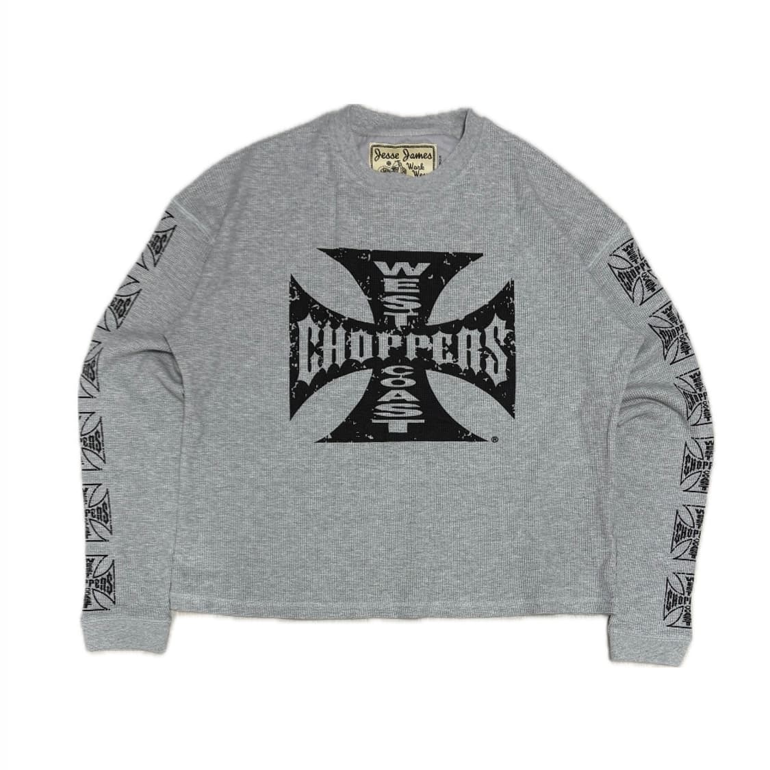 90s 웨스트 코스트 차퍼스 써멀 니트 그레이 상품이미지2