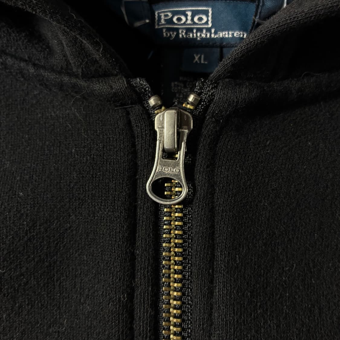 Polo  폴로 랄프로렌 자수 코튼 블랙 후드집업  상품이미지4