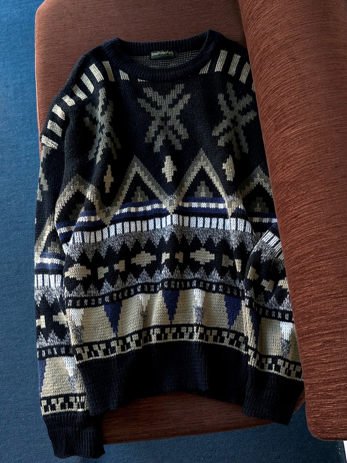 90's low gauge loose knit sweater 상품이미지2