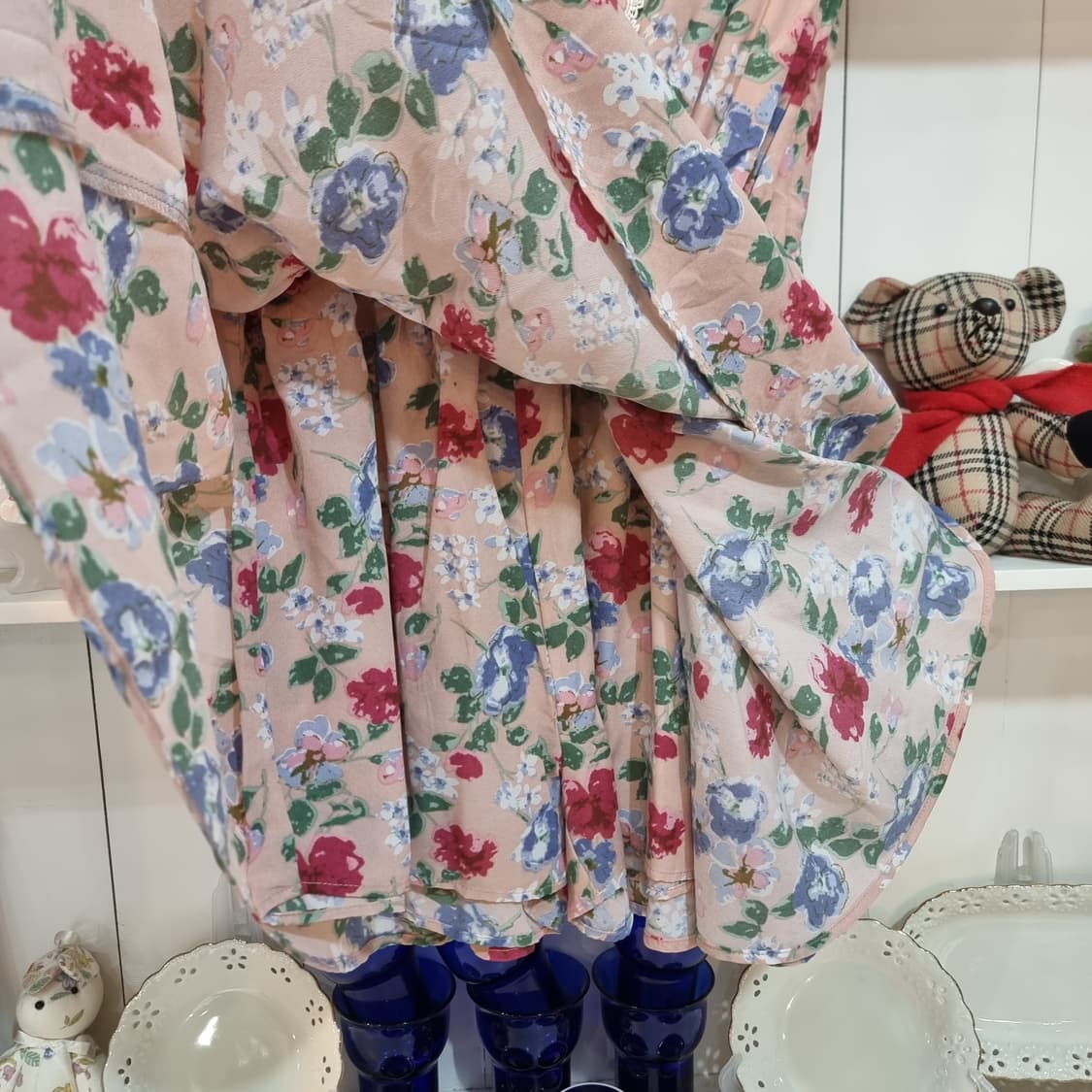 Tralala 트랄라라 플라워 쉬폰 미니원피스 상품이미지5