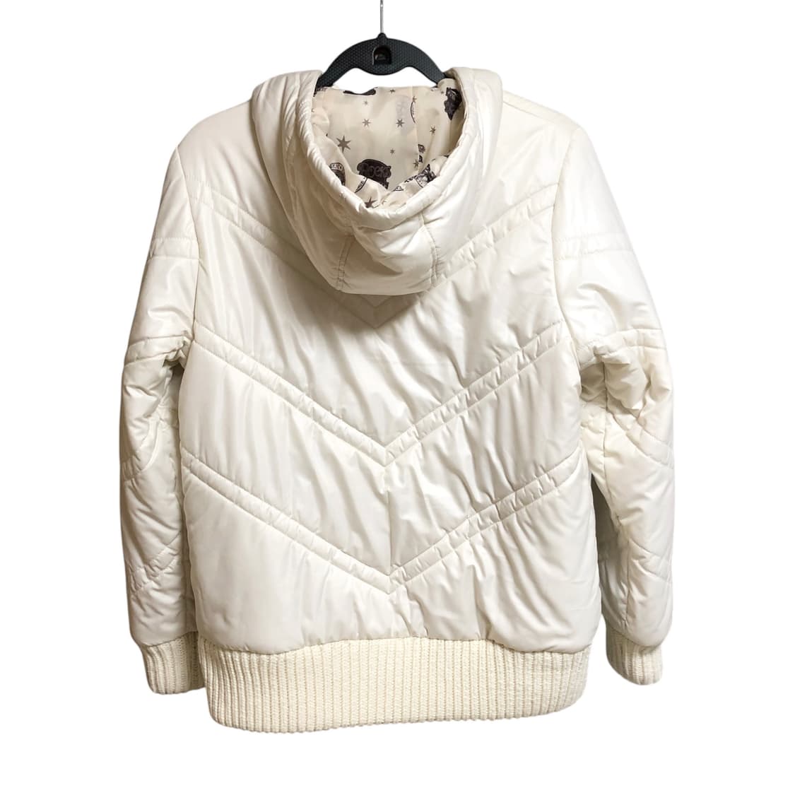 퀄팅 스티치 후드 점퍼 패딩 갸루 y2k 상품이미지3