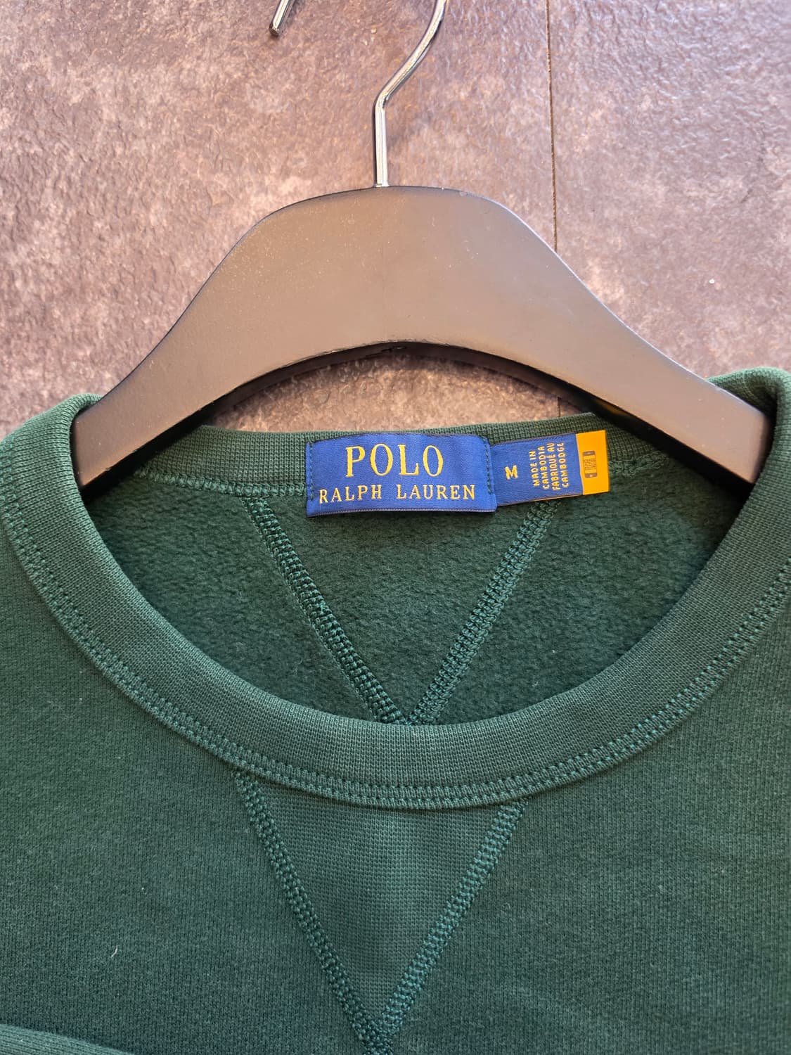폴로 랄프로렌 신형 그린 레드포니 기모 맨투맨 M 상품이미지2