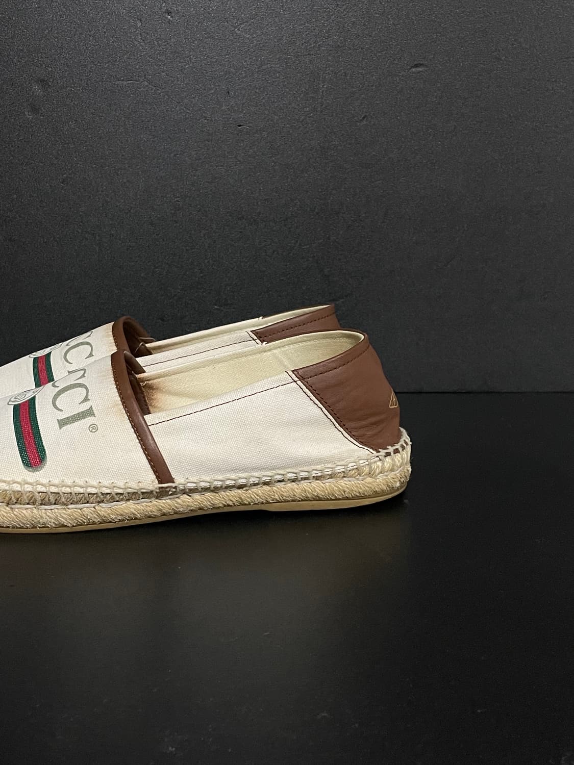 [265] GUCCI 구찌 로고 프린팅 캔버스 에스파듀 상품이미지6