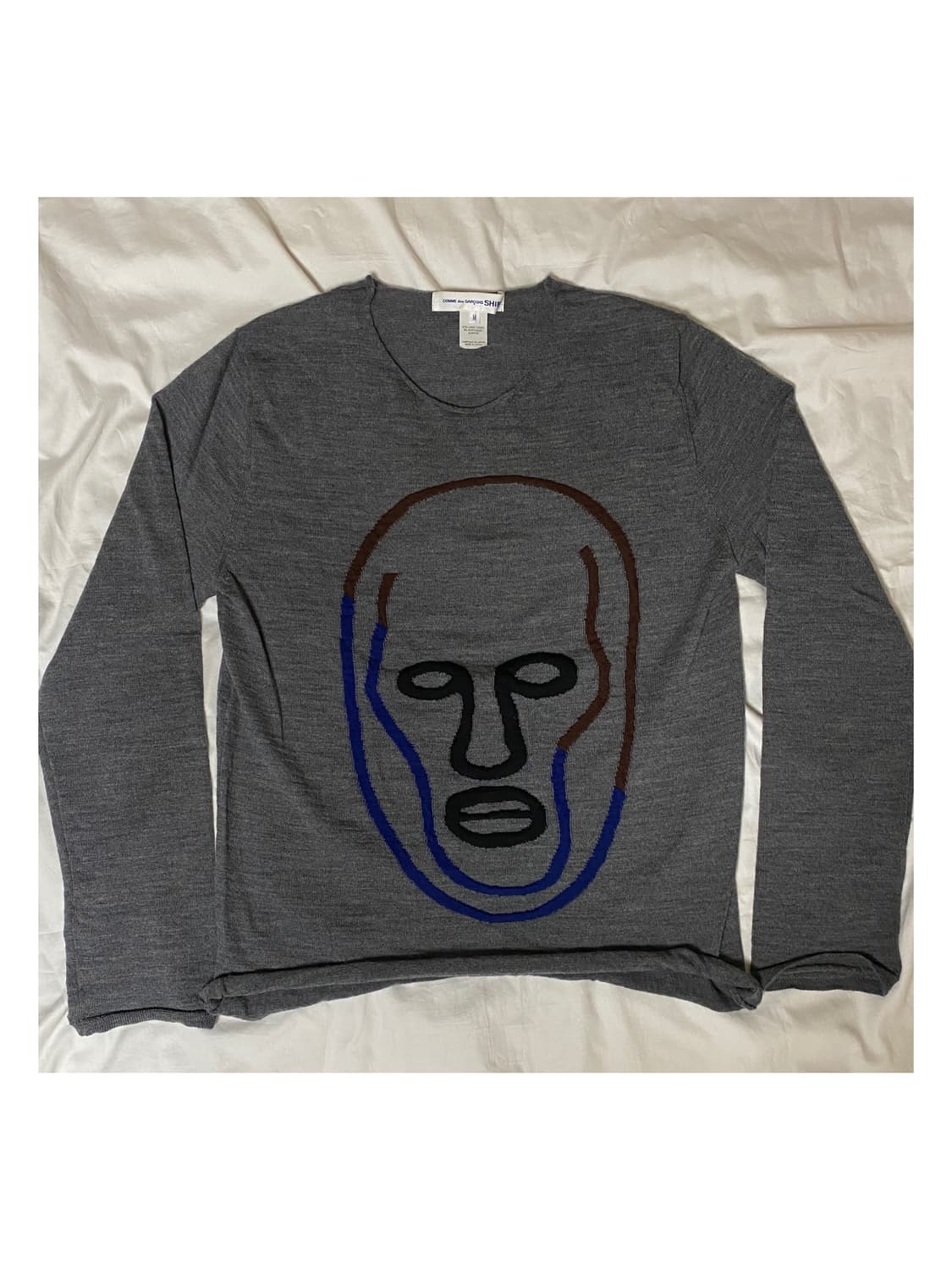 꼼데가르송 컬렉션 자카드 페이스 니트 티셔츠 셔츠 옴므 플러스 준야 상품이미지2