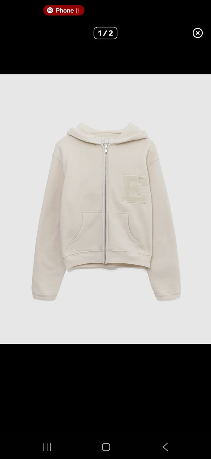 ERL 바시티 후드 집업 상품이미지1