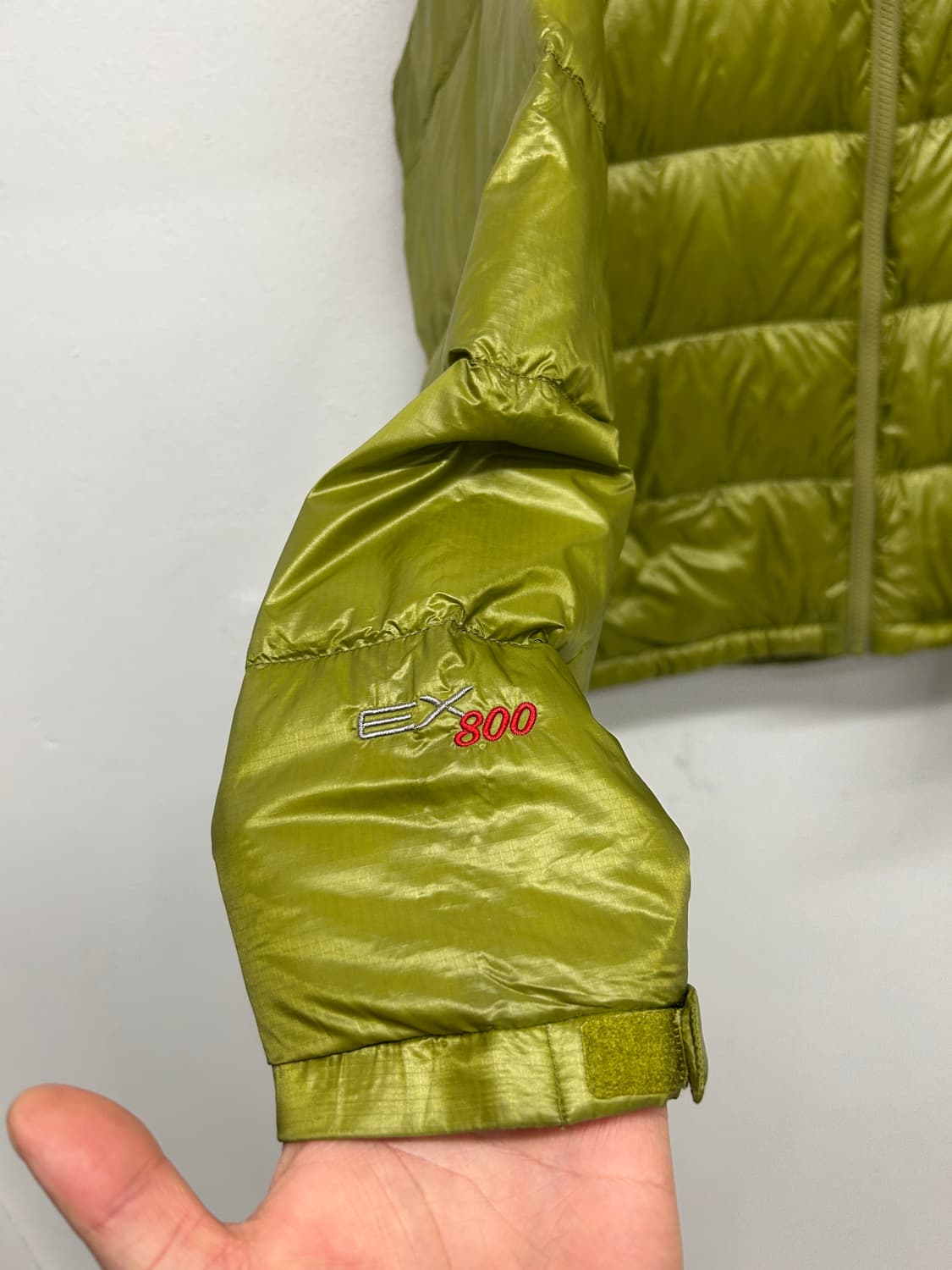 JPN 몽벨 알파인 경량 패딩 자켓 올리브색 상품이미지3