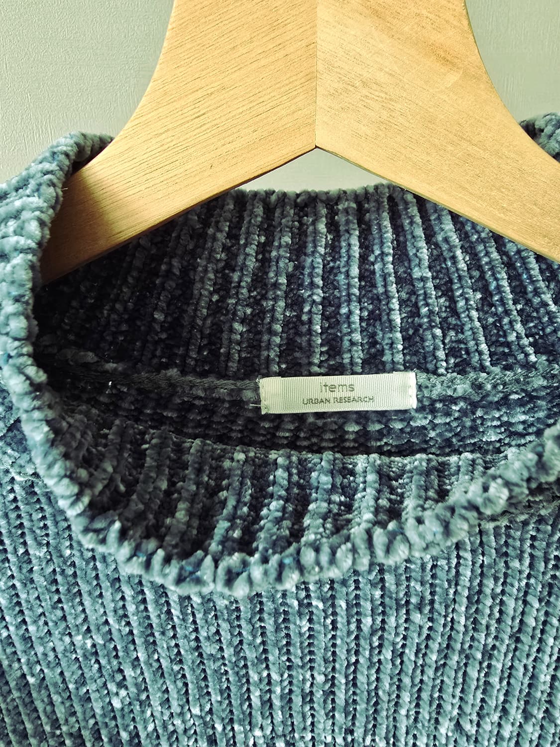 Urban Research ITEMS 틸 벨벳 골지 니트 (Free) 상품이미지4