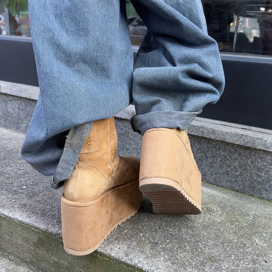 00s 리얼 스웨이드 슈퍼 플랫폼 어그 스타일 부츠 상품이미지10