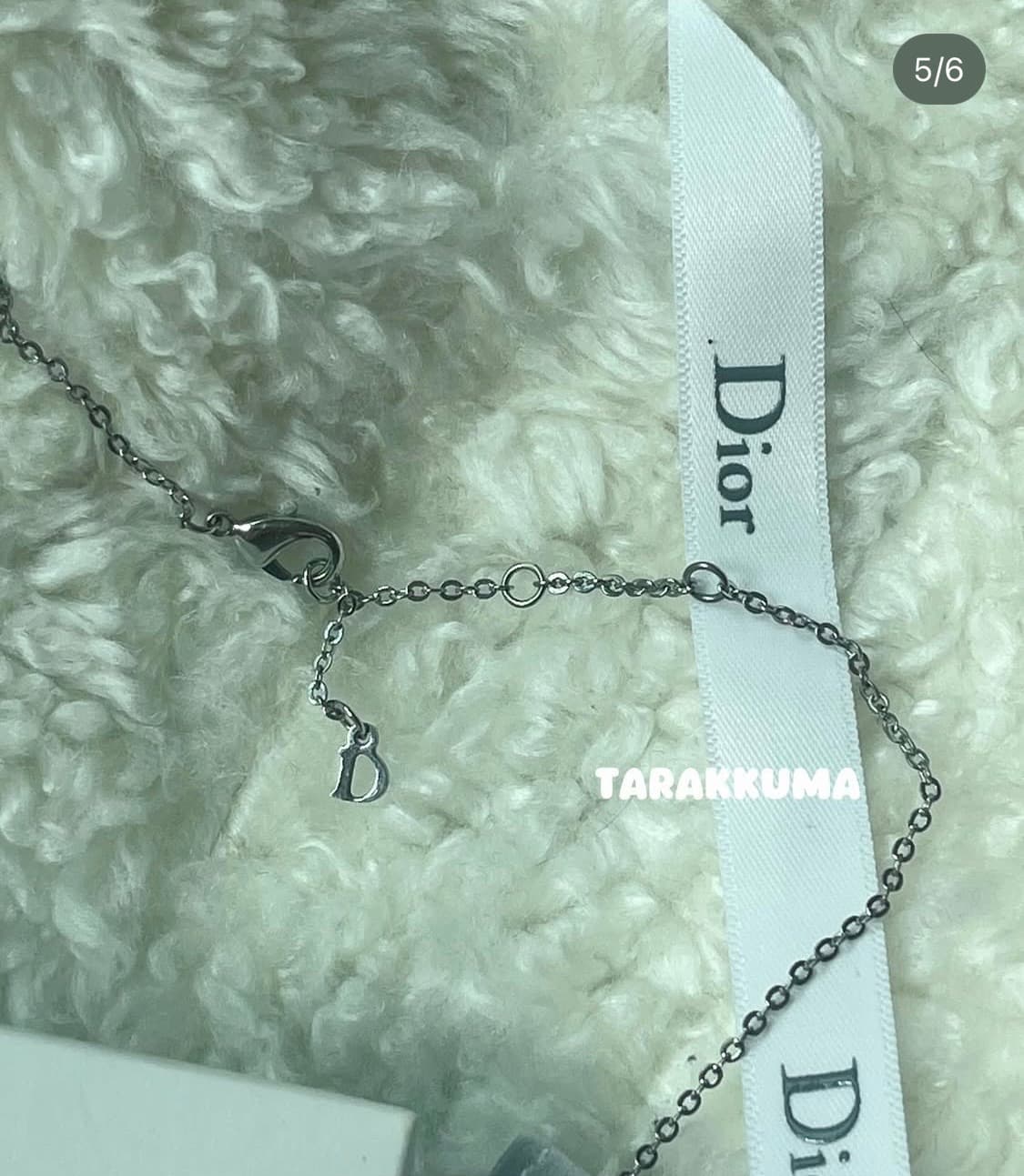 빈티지 디올 Dior 레터링 레볼루션 큐빅 보석 목걸이 상품이미지5