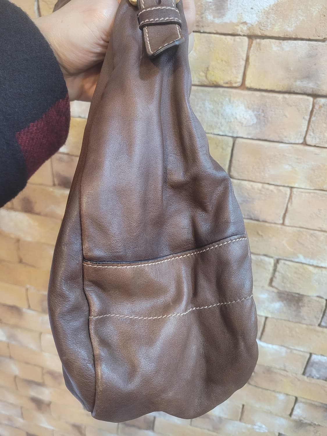 정품 프라다 호보백 브라운 숄더백 상품이미지6