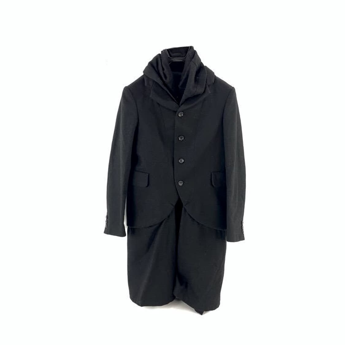 COMMEDESGARCONS 꼼데가르송 레이디 컬렉션 후드 레이어드 코트 상품이미지1