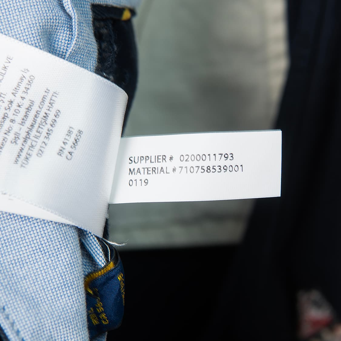 [33] 폴로 랄프로렌 멀티자수 스트레치 치노팬츠 네이비 미사용 신품  상품이미지9