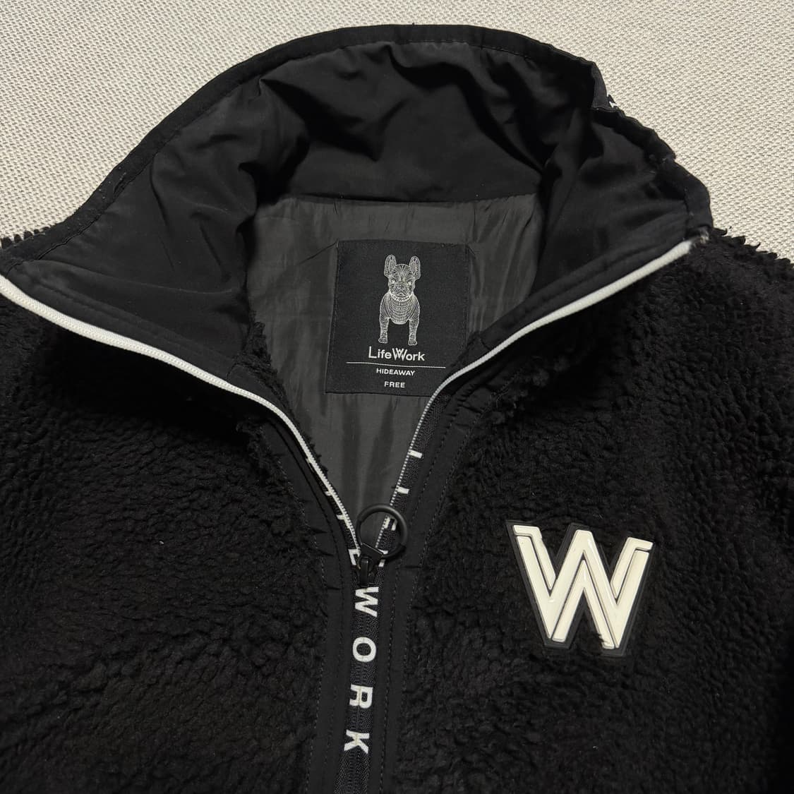 라이프워크 W 빅로고 플리스 자켓 상품이미지3