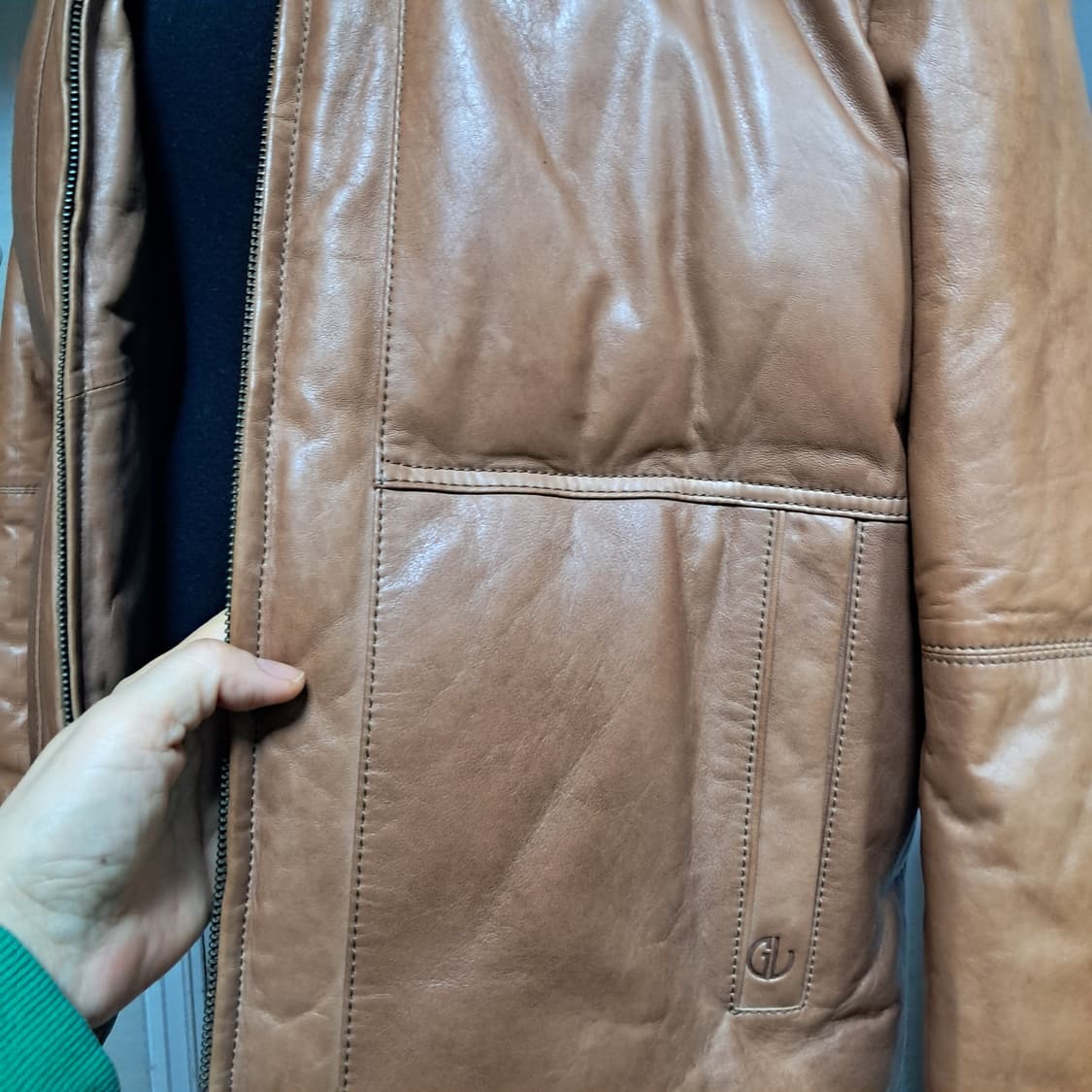 갤럭시 Galaxy 남성 양가죽 패딩 95 상품이미지8