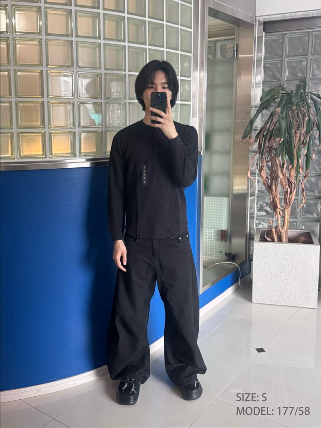 HENLEY NECK TEE 와플 헨리넥 티셔츠 상품이미지2