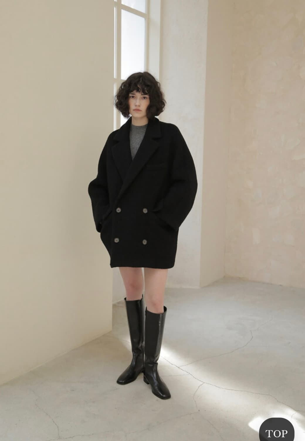 노미나떼 노엘 부클하프코트 상품이미지5