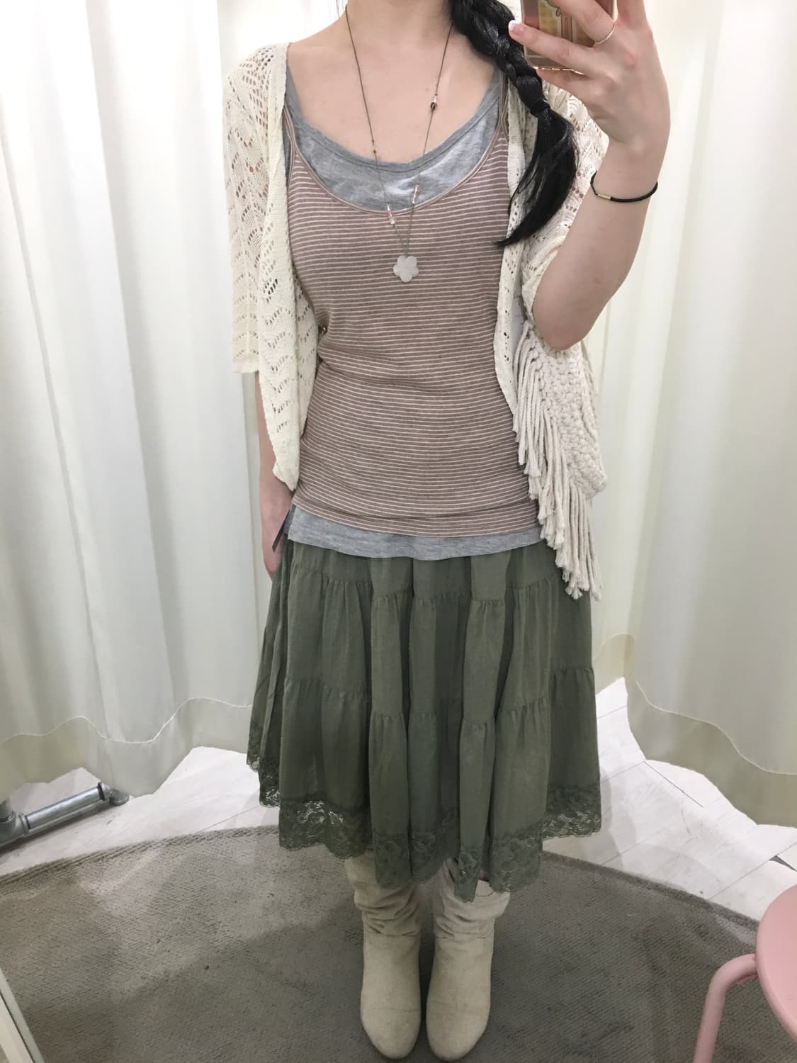 stripe sleeveless set 상품이미지2