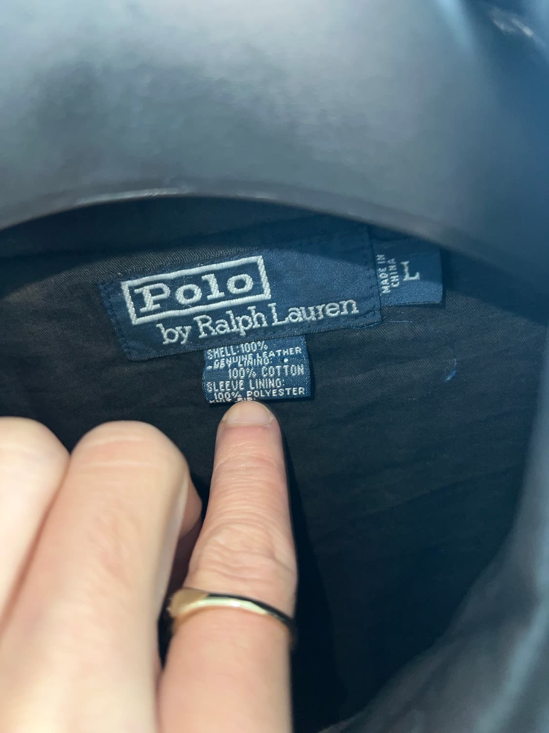 폴로 랄프로렌 레더 A-2 자켓 상품이미지2