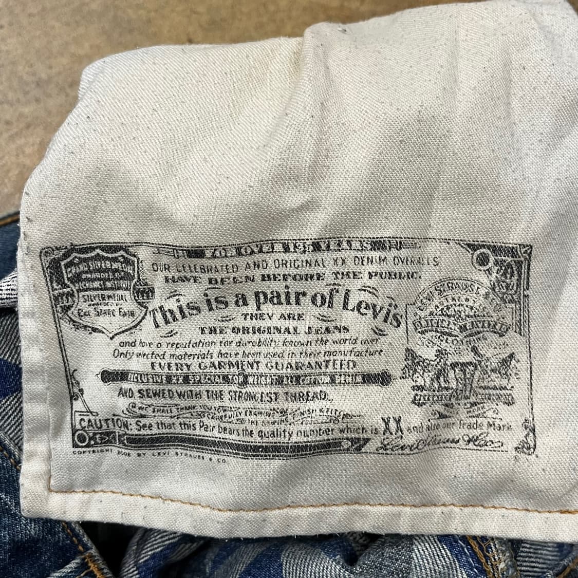 [정품] 리바이스 501 데님 청바지 b10 상품이미지6