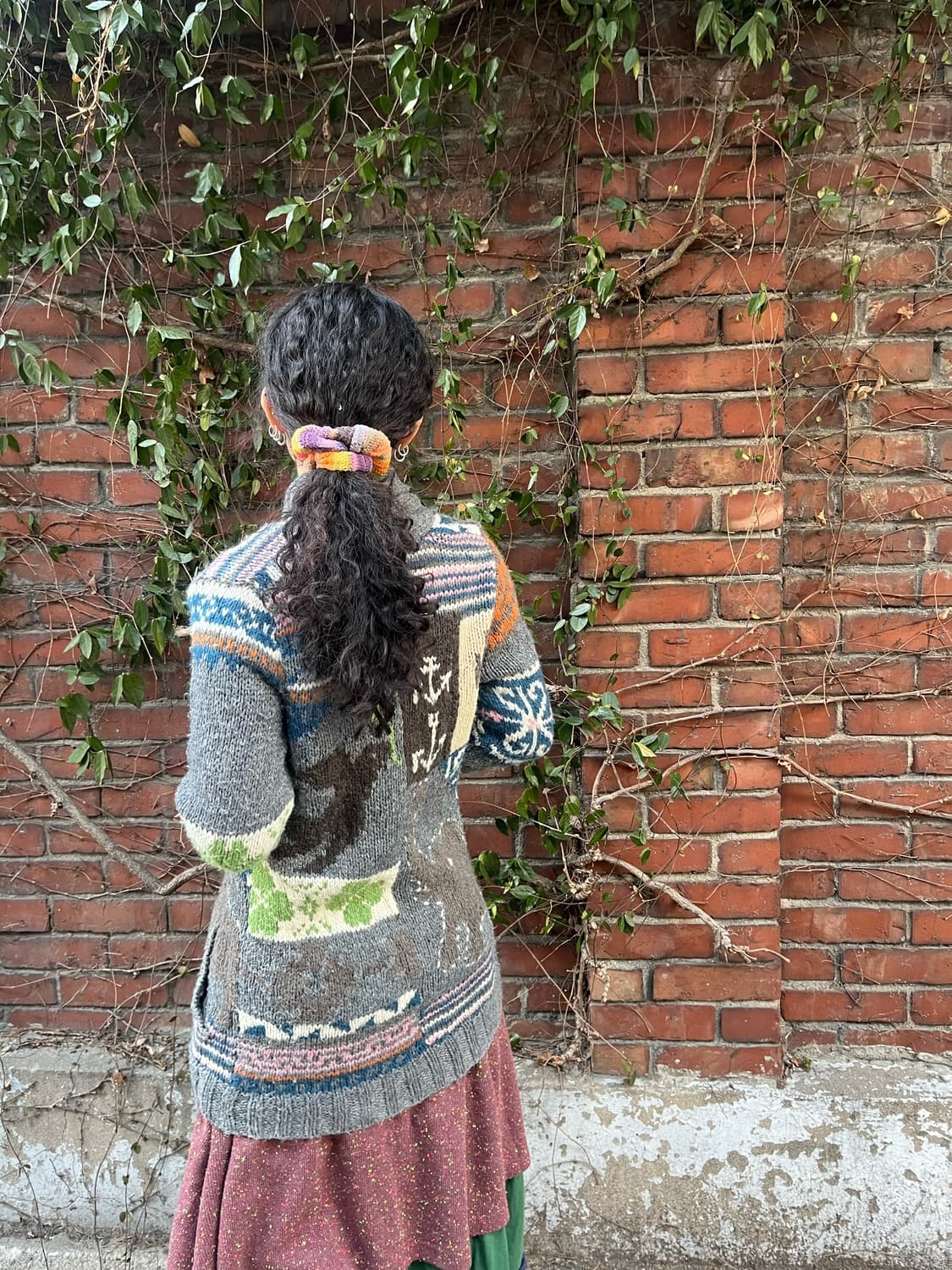 일본 무드 뜨개질 니트 가디건 상품이미지5